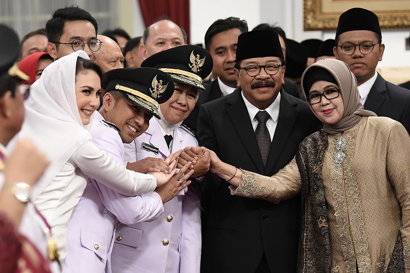 Gubernur dan Wakil Gubernur Jawa Timur 2019-2024. / Antara Foto