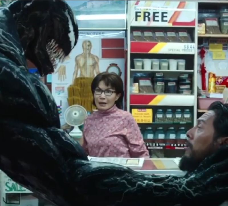 Salah satu adegan dalam film Venom. (www.instagram.com/venommovie/).