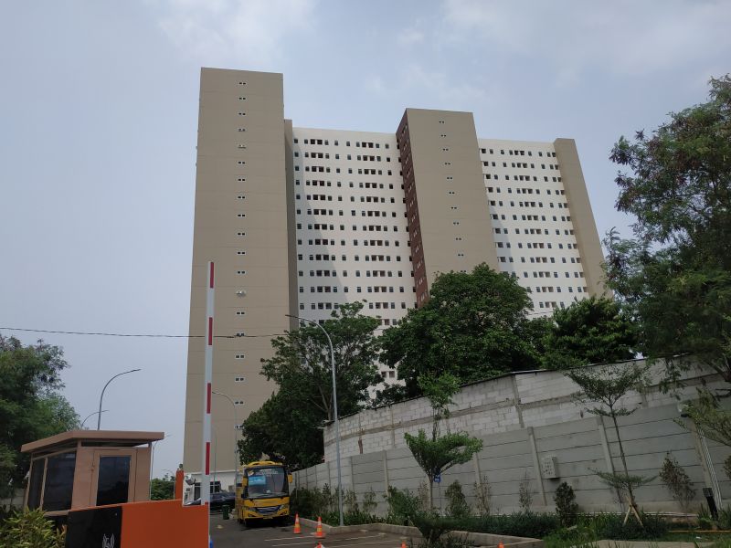 Rusunami Nuansa Pondok Kelapa di Jakarta Timur merupakan tahap pertama pembangunan rumah DP 0. Alinea.id/Ardiansyah Fadli.