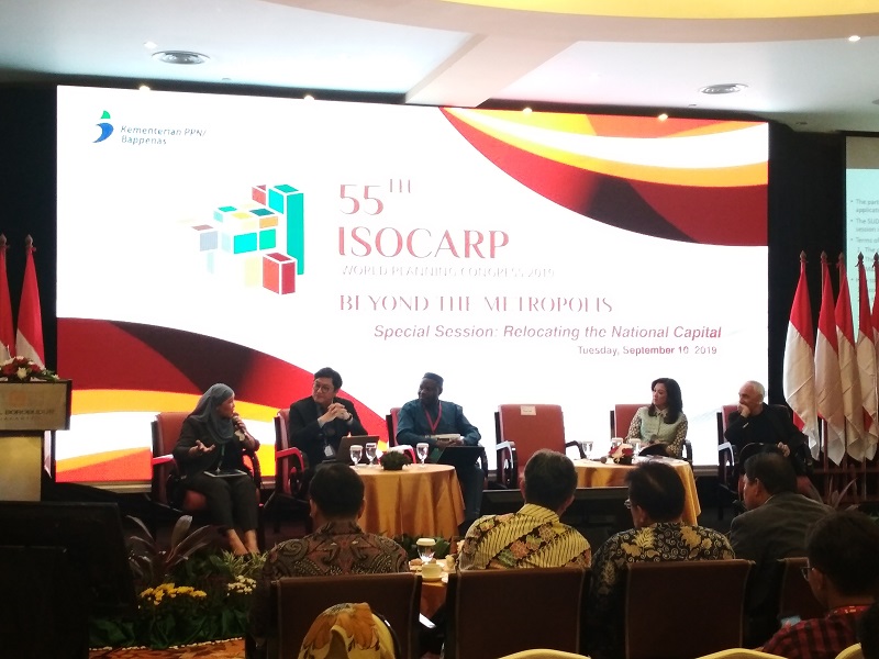 Diskusi pemindahan ibu kota ke Kalimantan Timur di Hotel Borobudur, Jakarta. Alinea.id/Nanda Aria