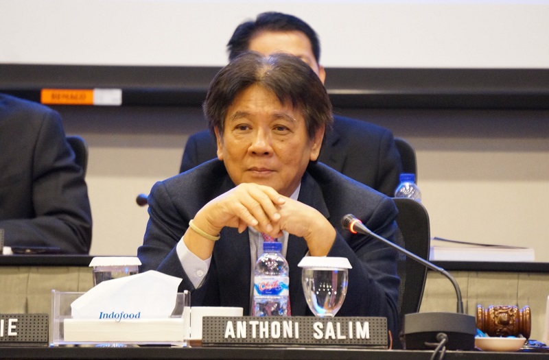 Bos Grup Indofood Anthoni Salim merupakan generasi kedua dari mendiang Sudono Salim. / Nikkei