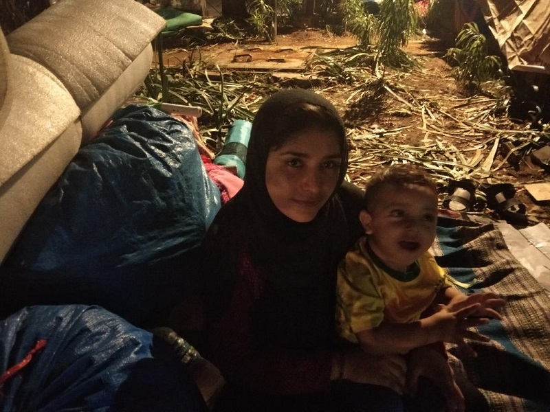 Pengungsi asal Afghanistan, Nazifah, dan putranya. Alinea.id/Khairisa Ferida