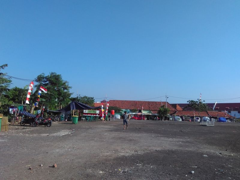 Lahan Kampung Akuarium seluas 10.384 meter persegi tampak dari jauh, Kamis (27/8/2020). Alinea.id/Robertus Rony Setiawan.    