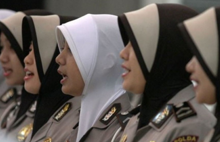 Ilustrasi polisi wanita. /Foto Antara