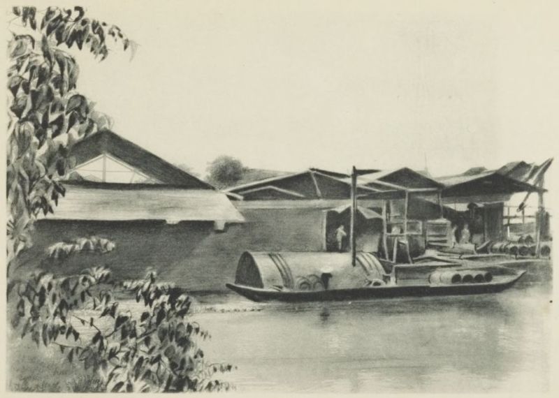Arak China atau ciu didistribusikan lewat jalur sungai di Batavia. Foto arsip Royal Institute of Southeast Asian and Caribbean Studies (KITLV)