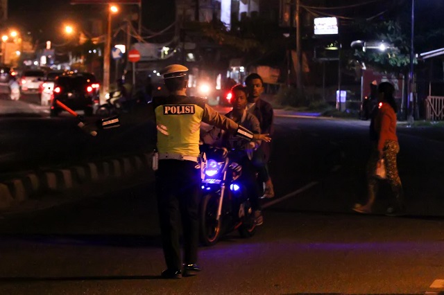 Ilustrasi proses tilang manual. /Foto Antara