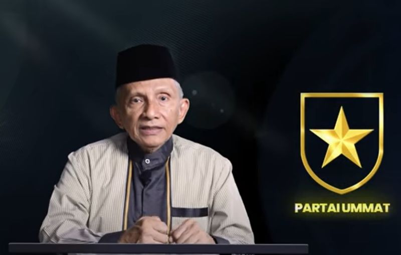 Amien Rais memperkenalkan logo Partai Ummat di kanal YouTube-nya, Selasa (10/11/2020)./Foto YouTube Amies Rais Official.