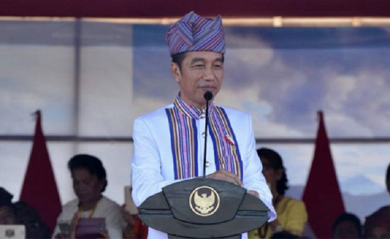 Presiden Jokowi menghadiri perayaan Natal Oikumene di Gereja Hati Maria Tidak Bernoda di Makale, Tana Toraja, Sulawesi Selatan,  23 Desember 2018. /Foto Biro Pers Kepresidenan