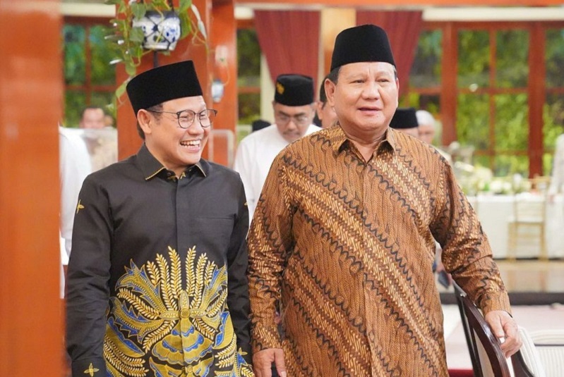 Ketum Partai Kebangkitan Bangsa Muhaimin Iskandar (kiri) bersama Ketum Partai Gerindra Prabowo Subianto. /Foto Instagram @prabowo