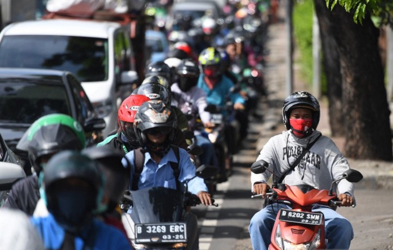 Ilustrasi kemacetan di Jakarta. /Foto Antara
