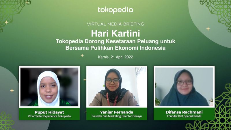 Hari Kartini, Tokopedia dorong kesetaraan peluang untuk bersama pulihkan ekonomi Indonesia. Dokumentasi.
