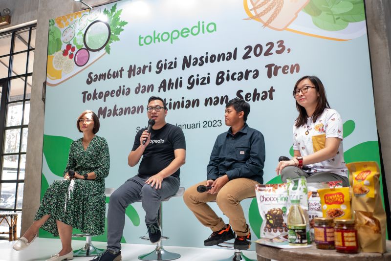 Hari gizi nasional 2023, Tokopedia dan ahli gizi bicara tren makanan kekinian nan sehat. Dokumentasi Tokopedia.