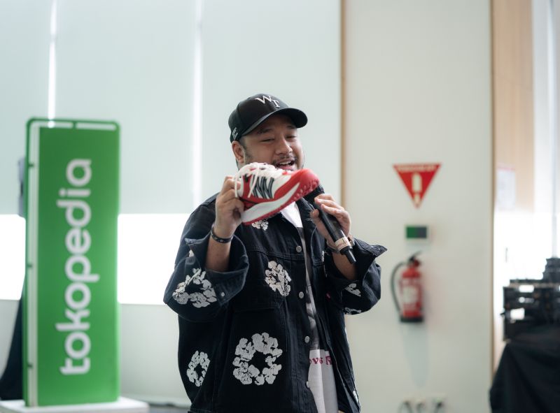 Creative Director Kanky, Brian Notodihardjo mengatakan penjualan Kanky meluas ke seluruh Indonesia karena bergabung dengan Tokopedia. Dokumentasi.