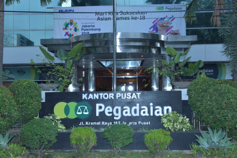 Kantor pusat Pegadaian di Jl Kramat Raya 162 Jakarta Pusat. Dokumentasi Alinea.id.