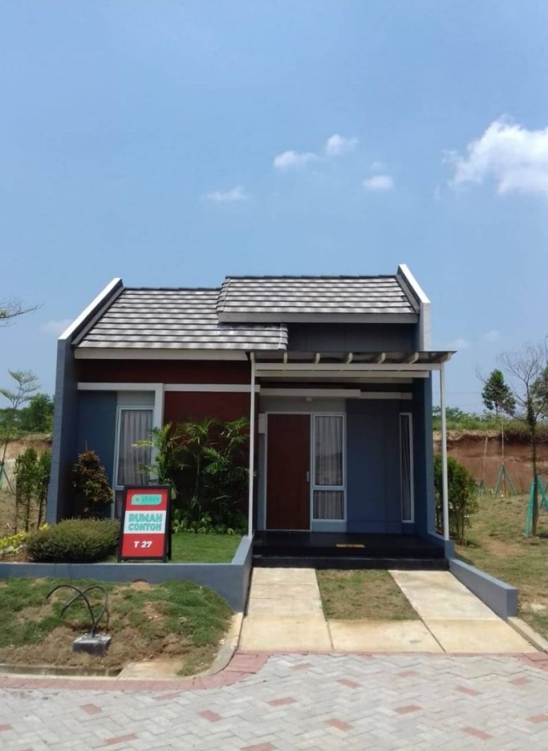 Salah satu rumah contoh tipe 27/60 di Modernland, Cilejit, Tangerang. Alinea.id/Qonita Azzahra.