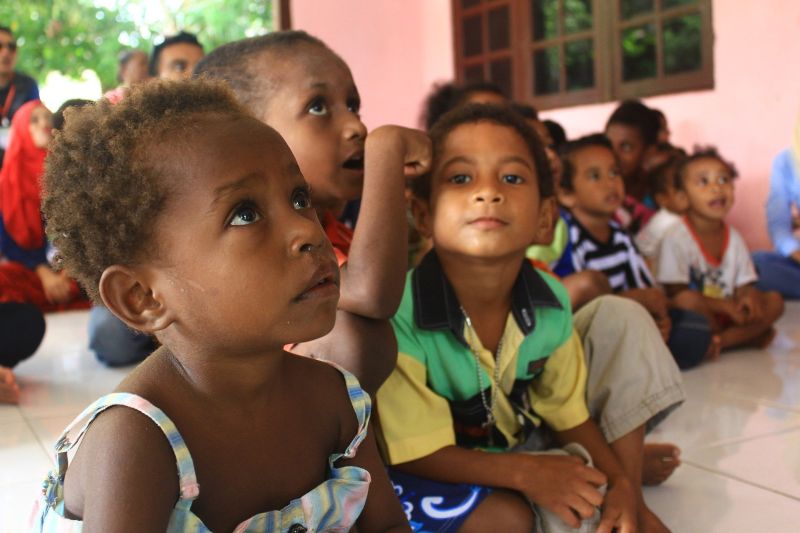 Anak-anak dari Sorong, Papua Barat. Pixabay.com.
