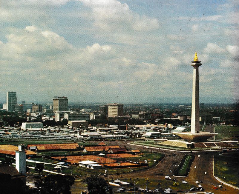 Suasana Jakarta pada awal 1970-an./Foto Djakarta Membangun (1972).