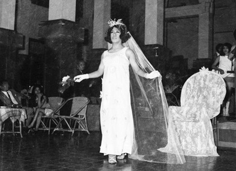 Sebuah kontes Miss Waria pada 1970-an./Foto opac.perpusnas.go.id