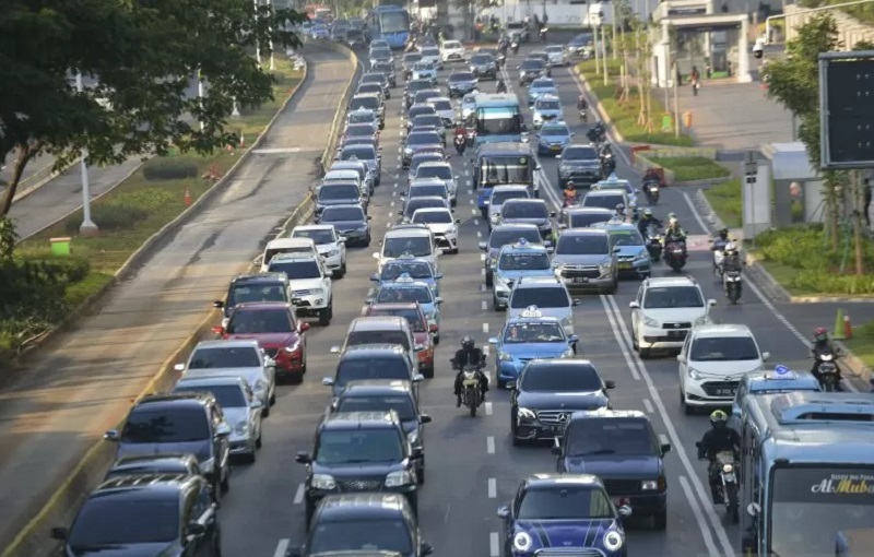 Ilustrasi kemacetan di Jakarta. /Foto Antara