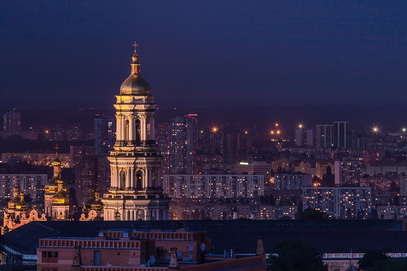 Ilustrasi kota Kiev modern. /Foto Unsplash