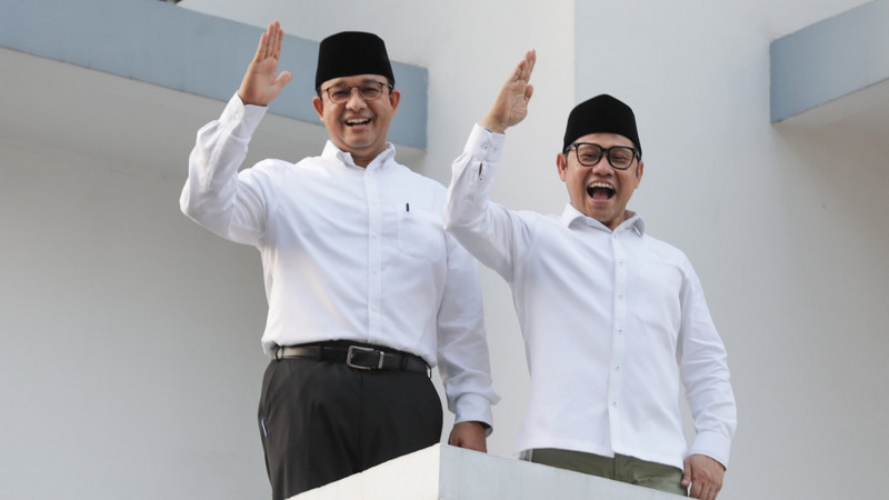 Pasangan Anies-Cak Imin (Amin), yang diusung Koalisi Perubahan untuk Persatuan (KPP), akan mendaftar Pilpres 2024 pada hari pertama, Kamis, 19 Oktober 2023. Twitter/@cakimiNOW.