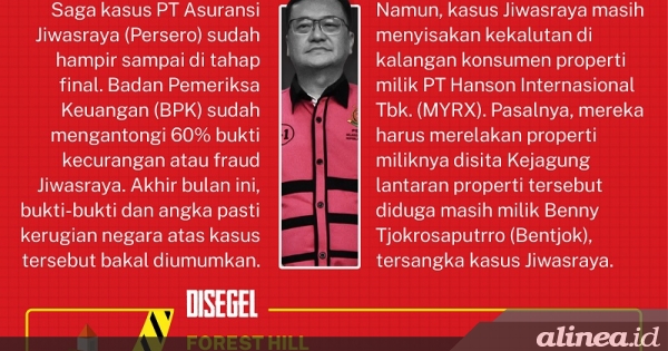 Aset Tanah Benny Tjokro Hanson Yang Disita Kasus Jiwasraya