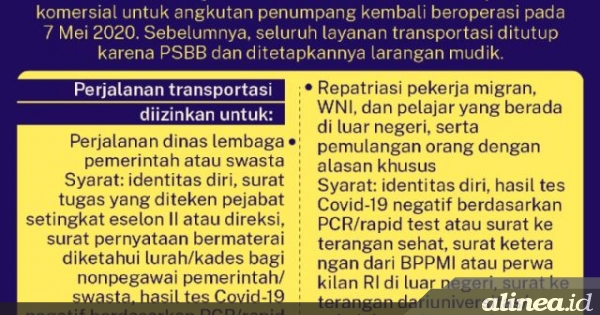 Kemenhub Izinkan Operasional Transportasi