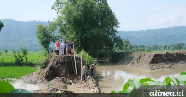 DPUPR Klaten Perbaiki Tanggul Desa Krandenan Yang Jebol