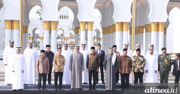 Jokowi dan Presiden UEA resmikan Masjid Sheikh Zayed