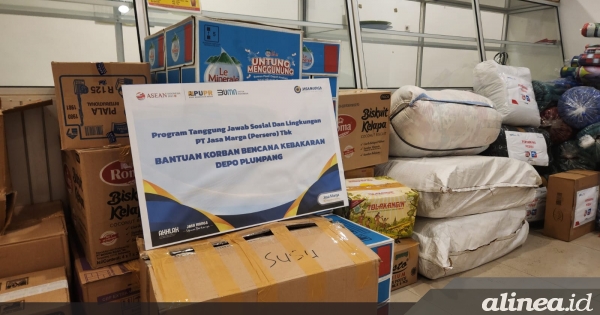 Jasa Marga salurkan bantuan bagi korban kebakaran Plumpang