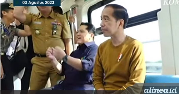 Kesan kali ketiga naik LRT, Jokowi: Nyaman!